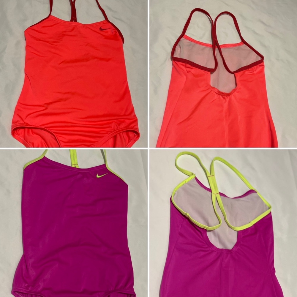 (2 Nike Swimsuits) Girls Nike 1-piece Swimsuits sz. M - 10